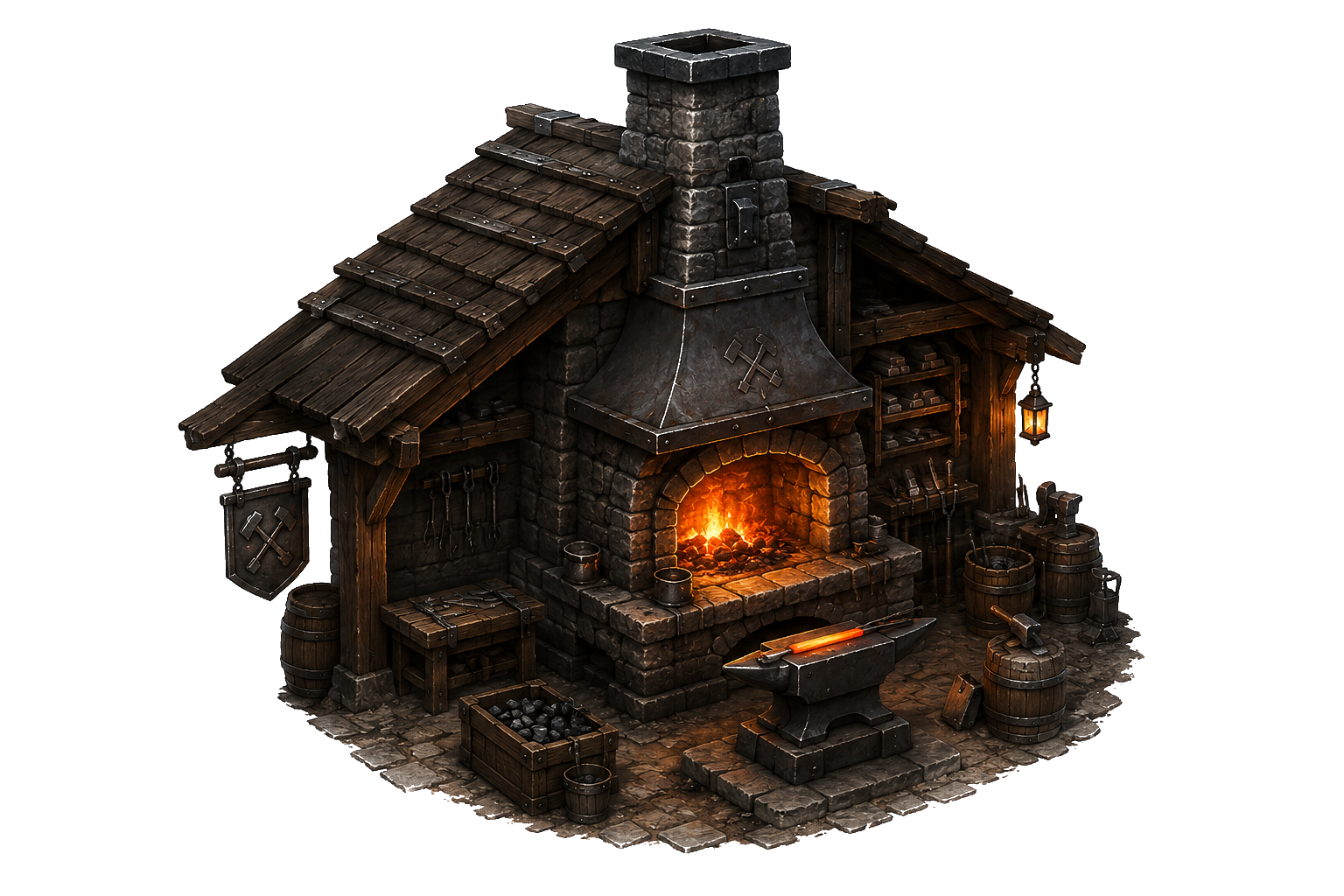 Forge smelting workshop